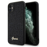 Guess Disco Metal Script case for iPhone 11 / Xr - black