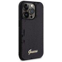 Guess Sequin Script Metal case for iPhone 13 Pro Max - black