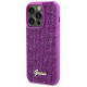 Guess Disco Metal Script case for iPhone 14 Pro - fuchsia