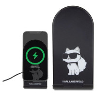 Karl Lagerfeld Choupette MagSafe induction charger 15W, foldable 2in1 - black