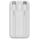 Baseus Comet Series powerbank with display 10000mAh 22.5W - white + USB-A - USB-C cable