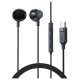 Acefast L2 in-ear headphones with USB-C connector, microphone and remote control 1.2 m - black