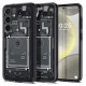 Spigen Ultra Hybrid Case for Samsung Galaxy S24 - Dark Gray (Zero One Pattern)