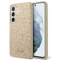 Guess Glitter Script case for Samsung Galaxy S24 - gold
