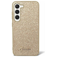 Guess Glitter Script case for Samsung Galaxy S24 - gold