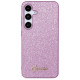 Guess Glitter Script case for Samsung Galaxy S24 - purple