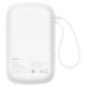 Baseus Qpow Pro+ 20000mAh 22.5W powerbank with built-in USB-C cable and display - white