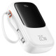Baseus Qpow Pro+ 20000mAh 22.5W powerbank with built-in USB-C cable and display - white