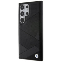 BMW BMHCS24L23RCGPK S24 Ultra S928 black/black hardcase Signature Leather Crossing Lines Pattern