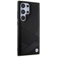 BMW BMHCS24L23RCGPK S24 Ultra S928 black/black hardcase Signature Leather Crossing Lines Pattern