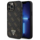 Guess 4G Triangle Metal Logo case for iPhone 14 Pro - black