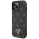 Guess 4G Triangle Metal Logo case for iPhone 14 Pro - black