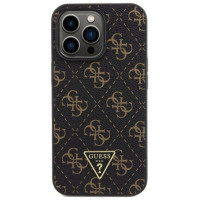 Guess 4G Triangle Metal Logo case for iPhone 14 Pro - black
