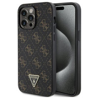 Guess 4G Triangle Metal Logo case for iPhone 14 Pro Max - black
