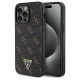 Guess 4G Triangle Metal Logo case for iPhone 14 Pro Max - black