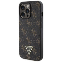 Guess 4G Triangle Metal Logo case for iPhone 14 Pro Max - black