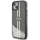 Guess Liquid Glitter Gold Stripes case for iPhone 15 / 14 / 13 - black