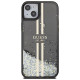 Guess Liquid Glitter Gold Stripes case for iPhone 15 / 14 / 13 - black