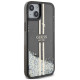 Guess Liquid Glitter Gold Stripes case for iPhone 15 / 14 / 13 - black