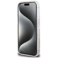 Guess IML GCube MagSafe case for iPhone 15 Pro - pink