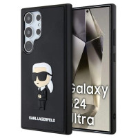 Karl Lagerfeld 3D Rubber Ikonik Case for Samsung Galaxy S24 Ultra - Black