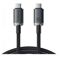 Baseus Crystal Shine CB000089 USB-C / USB-C USB3.2 cable 100W 20Gbps 1.5m - black