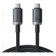 Baseus Crystal Shine CB000089 USB-C / USB-C USB3.2 cable 100W 20Gbps 1.5m - black