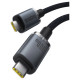 Baseus Crystal Shine CB000089 USB-C / USB-C USB3.2 cable 100W 20Gbps 1.5m - black