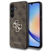 Guess 4G Big Metal Logo case for Samsung Galaxy A35 - brown