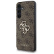 Guess 4G Big Metal Logo case for Samsung Galaxy A35 - brown