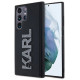 Karl Lagerfeld 3D Rubber Glitter Logo case for Samsung Galaxy S24 Ultra - black