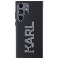 Karl Lagerfeld 3D Rubber Glitter Logo case for Samsung Galaxy S24 Ultra - black