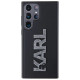 Karl Lagerfeld 3D Rubber Glitter Logo case for Samsung Galaxy S24 Ultra - black
