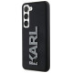 Karl Lagerfeld 3D Rubber Glitter Logo case for Samsung Galaxy S24 - black
