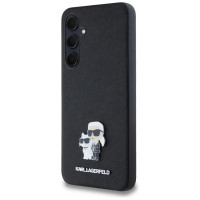 Karl Lagerfeld Saffiano Karl&Choupette Pin case for Samsung Galaxy A35 - black