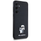 Karl Lagerfeld Saffiano Karl&Choupette Pin case for Samsung Galaxy A35 - black