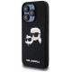 Karl Lagerfeld Silicone Karl&Choupette MagSafe case for iPhone 15 Pro - black
