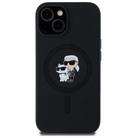 Karl Lagerfeld Silicone Karl&Choupette MagSafe case for iPhone 15 / 14 / 13 - black