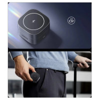 Ugreen W526 3in1 MagSafe / Qi inductive charger for phone / headphones with USB-C port - black