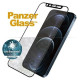 Panzerglass E2E Microfracture Antibacterial Glass with Camera Cover with Swarovsky Crystal for iPhone 12 Pro Max - with Black Frame