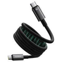 Baseus Tungsten Gold magnetic USB-C / USB-C cable 100W 1m - black