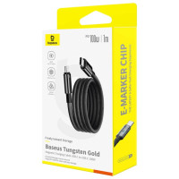 Baseus Tungsten Gold magnetic USB-C / USB-C cable 100W 1m - black