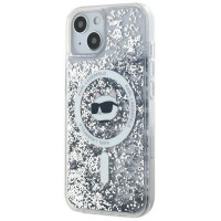 Karl Lagerfeld Liquid Glitter Choupette Head MagSafe case for iPhone 13 - transparent