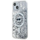 Karl Lagerfeld Liquid Glitter Choupette Head MagSafe case for iPhone 13 - transparent