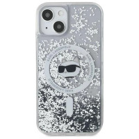 Karl Lagerfeld Liquid Glitter Choupette Head MagSafe case for iPhone 13 - transparent