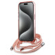 Karl Lagerfeld IML Crossbody Monogram Karl & Choupette Head MagSafe Case for iPhone 15 Pro Max - Pink