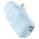Wozinsky WF16-YLS 5000mAh 15W Lightning Mini Power Bank with Built-in USB-C Cable and Apple Watch Charger - Blue