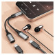 Dudao L13C+ 2in1 USB-C Adapter - Gray