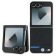 BMW Carbon Blue Line Case for Samsung Galaxy Z Flip 6 - Black