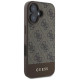 Guess 4G Bottom Stripe iPhone 16 Case - Brown